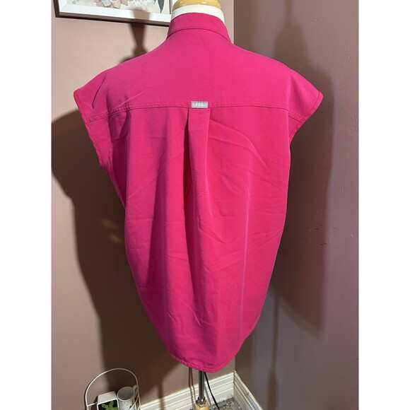 Figs Rafaela Scrub Top Women Size XS Pink Technical Collection Pockets - Picture 3 of 9